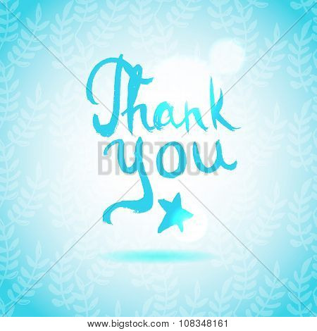 Thank You lettering calligraphy