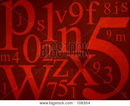 Letras e números Mix