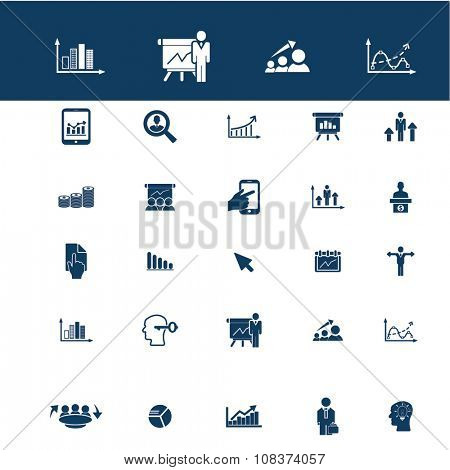 economic statistics, analytics  icons, signs vector concept set for infographics, mobile, website, application
