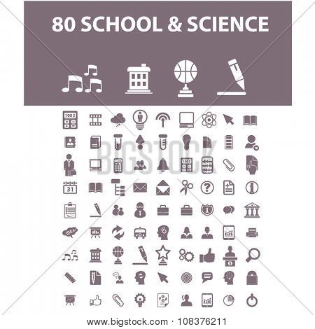 school, learning, education, icons, signs vector concept set for infographics, mobile, website, application
