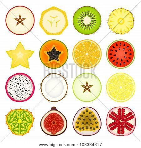 Icon Set Fruits