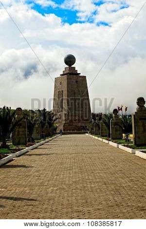 Giant Monument Of Mitad Del Mundo