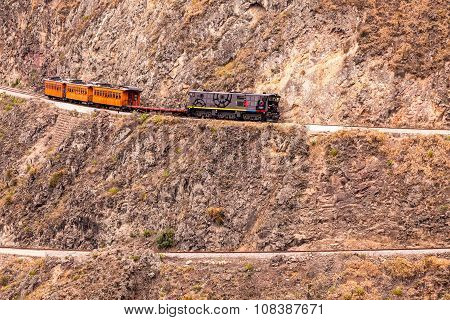 Train Follows His Zig Zag Journey