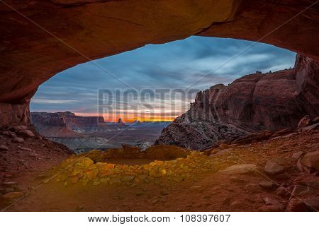 False Kiva After Sunset