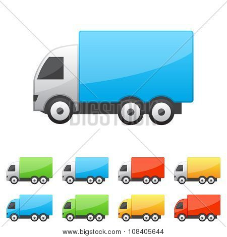 Set of truck icons