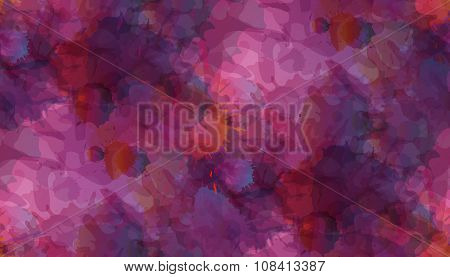 Grunge colorful paint splashes seamless pattern