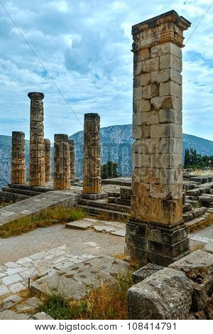 Excavations Of The Ancient Delphi City (greece)