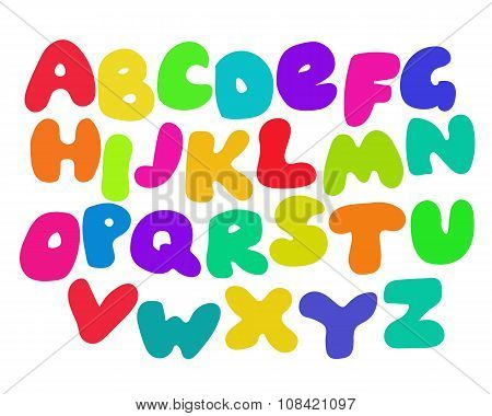 Funny Colorful Alphabet