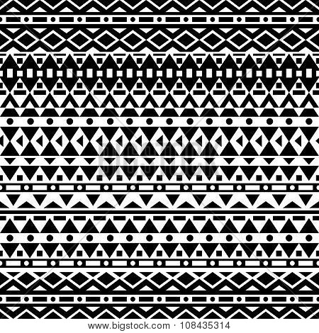 Tribal Vector Seamless Pattern.