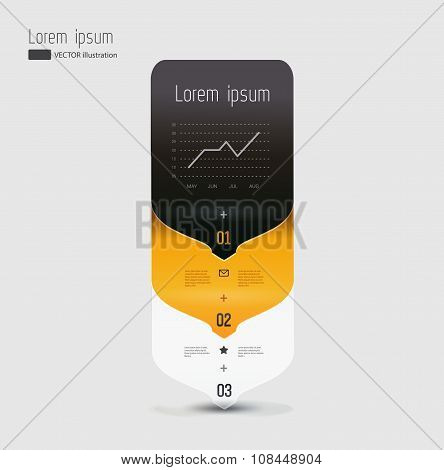 Modern, abstract infographics elements