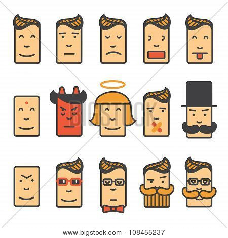Smile icon set