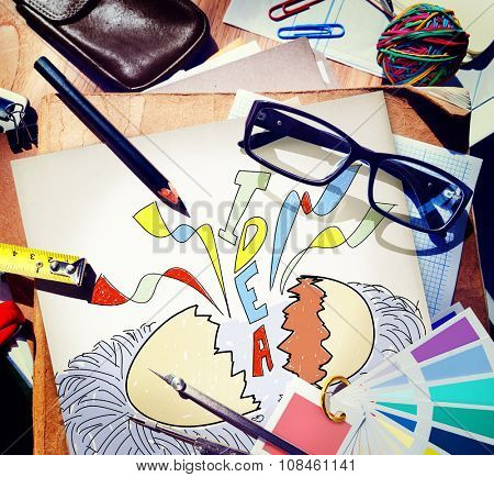 Creativity Idea Imagination Reveal Surprise Concept