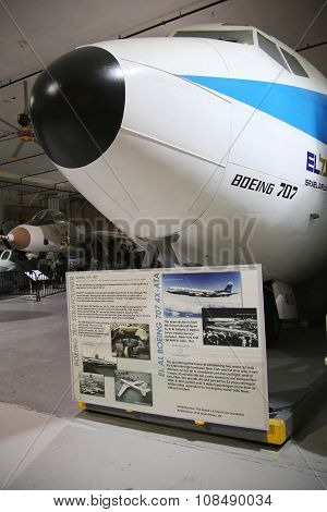 El Al Boeing 707 on display