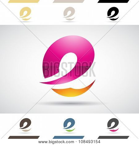 Design Concept of Colorful Stock Icons and Shapes of Letter E, Vector Illustration 