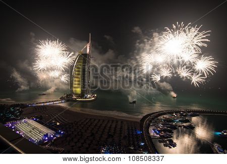 burj al arab new years eve fireworks