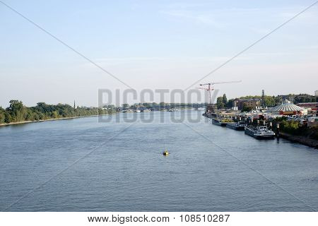 River Rhine in Mainz