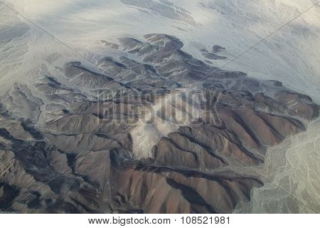 Aerial View Of Pampas De Jumana Near Nazca, Peru.