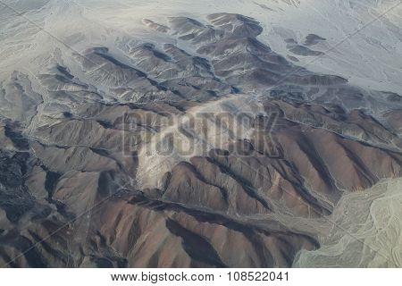 Aerial View Of Pampas De Jumana Near Nazca, Peru.