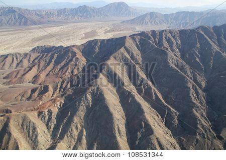 Aerial View Of Pampas De Jumana Near Nazca, Peru.