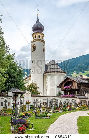 View At The Belltowel Of Church San Michele In San Candido.