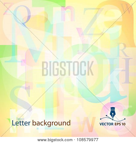 Letter Abstract Background For Sample Text