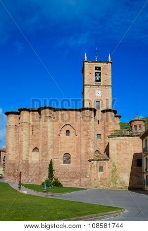 Najera Plaza Mayor The way of Saint James in La Rioja of Spain
