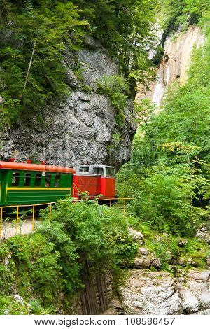 Narrow Gauge Railroad In Guamskoe Gorge