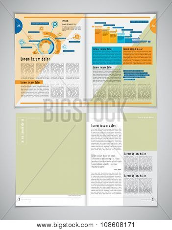Newspaper template, vector