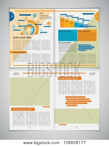 Newspaper template, vector