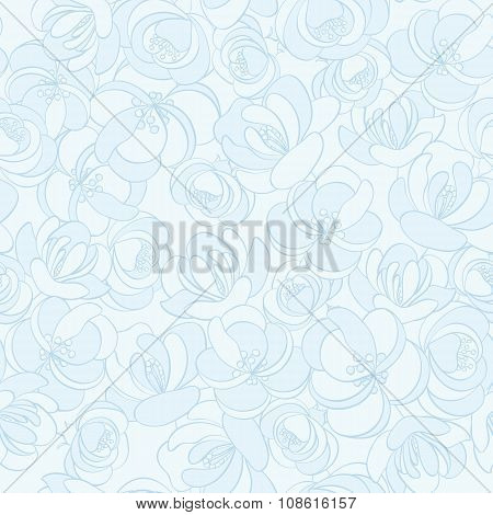 vector floral seamless pattern in rertro style