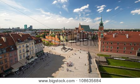 WARSAW, POLAND - JUN 2, 2015: One of the street Warsaw Old town (Stare Miasto) is the oldest historic district of Warsaw (13th century). Old town is one of most famous tourist attractions of Warsaw.