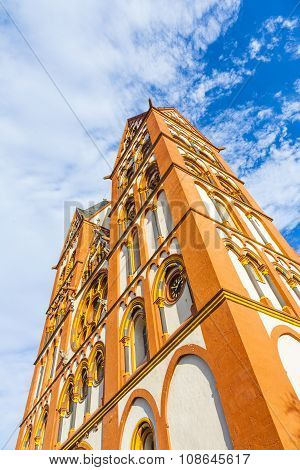 famous gothic dome in Limburg Germany in beautiful colors