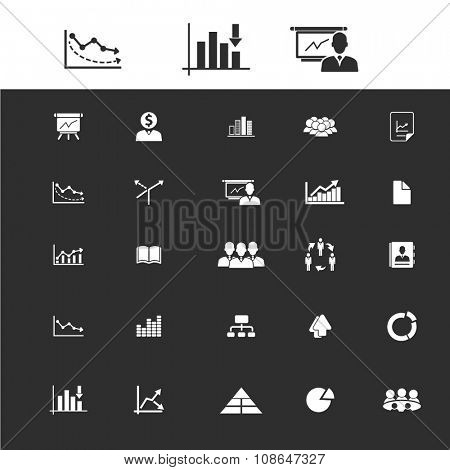 economic statistics, analytics  icons, signs vector set for infographics, mobile, website, application
