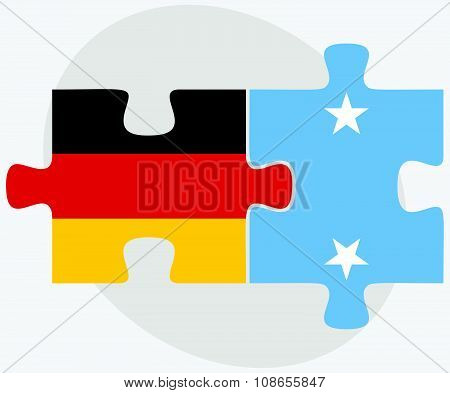 Germany And Micronesia Flags