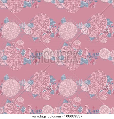 Seamless texture with asters