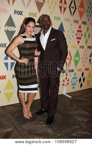 LOS ANGELES - AUG 6:  Jaina Lee Ortiz, Morris Chestnut at the FOX TCA Summer 2015 All-Star Party at the Soho House on August 6, 2015 in West Hollywood, CA