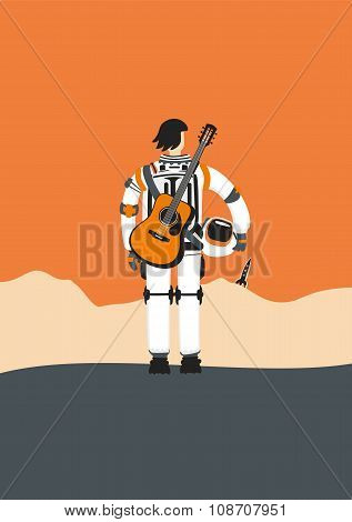 Poster With An Austronaut