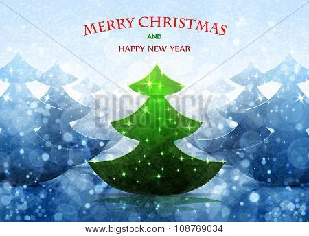 Christmas tree background.