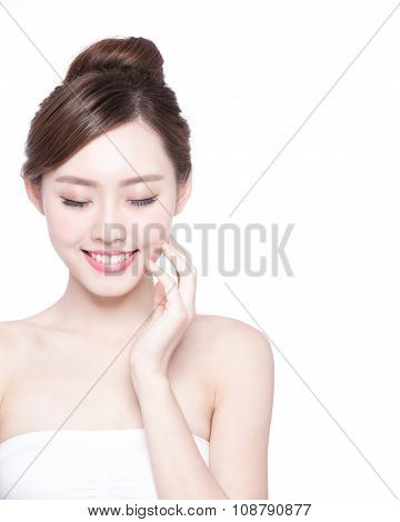 Beautiful Skin Care Woman Face