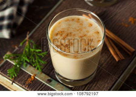 Cold Refreshing Eggnog Drink