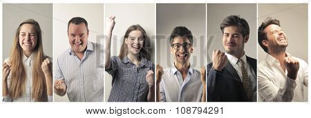Jubilant people