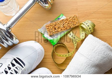 the muesli bar and sport equipment