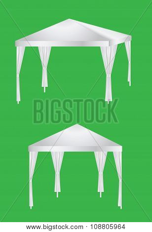 Sunshade Mock Up On Green Screen