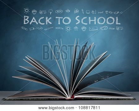 open a book for imagination of world wide and knowledge