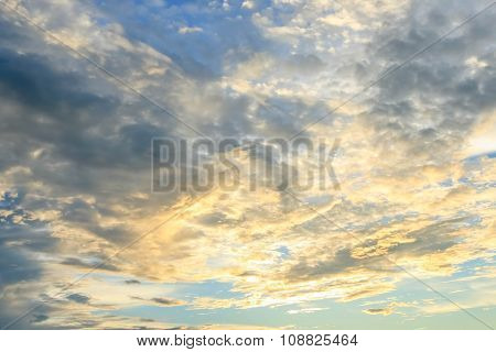 Sunset Sky. Beautiful Sky.