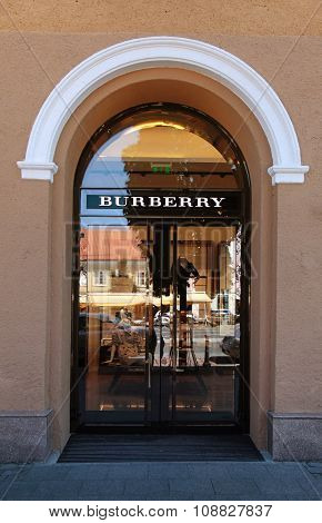 The Burberry Shop In Vilnius, Lithuania.