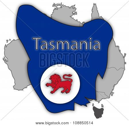 Tasmania Territory And Flag