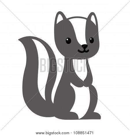 Cute Cartoon Skunk