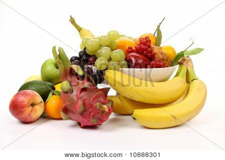 Frutas en un plato de frutas
