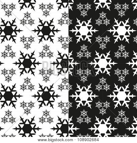 Snowflake Pattern Black And White